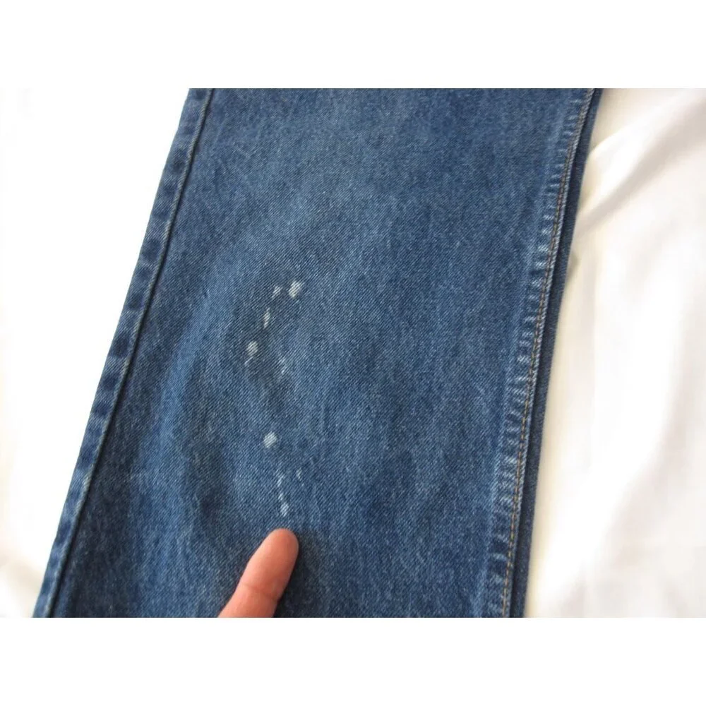 Vintage Levis 505 Denim Jeans Orange Tab‎ Men Distress 90's Sz W30 x L23 (MP503)